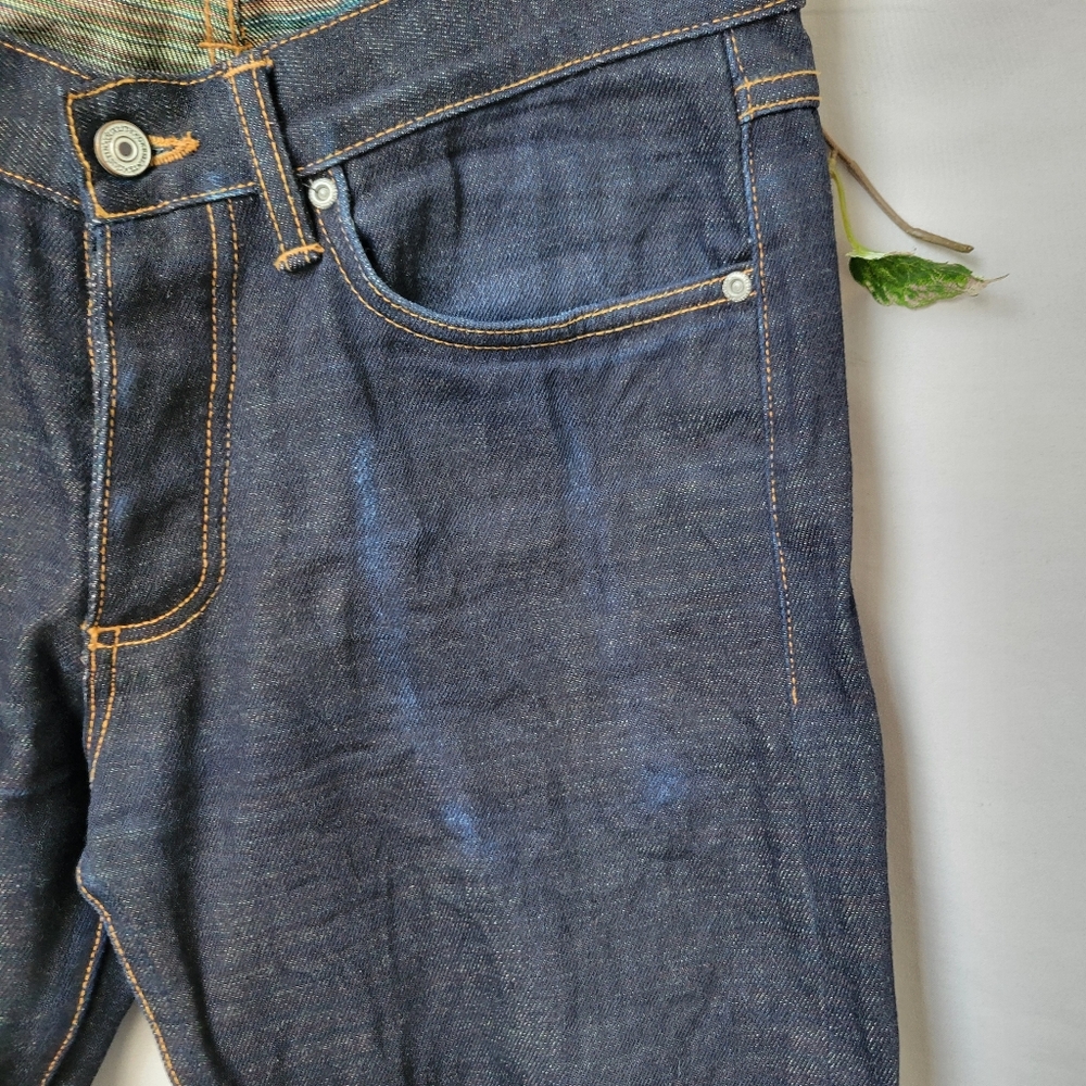 Gustin Slim #541 Rainbow Selvedge Indigo Denim Jeans‎ 31 - Picture 15 of 16